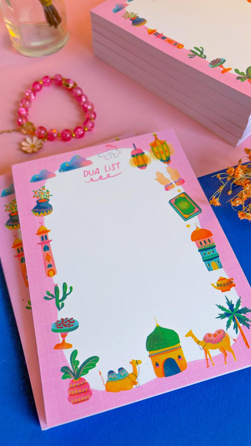 A6 Dua List Notepad / 50 sheets