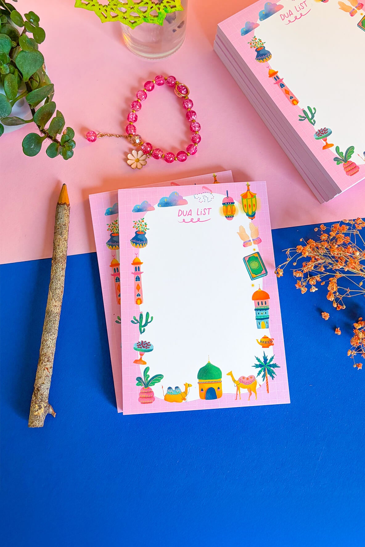 A6 Dua List Notepad / 50 sheets